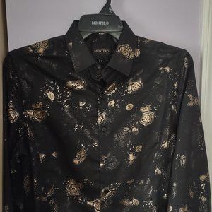 Montero Western Black Dress Shirt